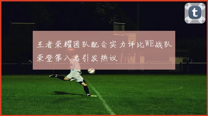 王者荣耀团队配合实力评比WE战队荣登第八名引发热议